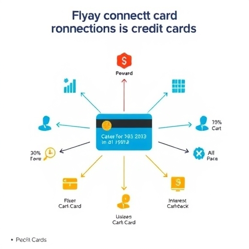 A dynamic infographic visualizing a credit card's reward system with branching paths indicating increased cashback and interest rates based on the number of connections in a user's social circle presented in a clean modern style with clear icons and bold typography