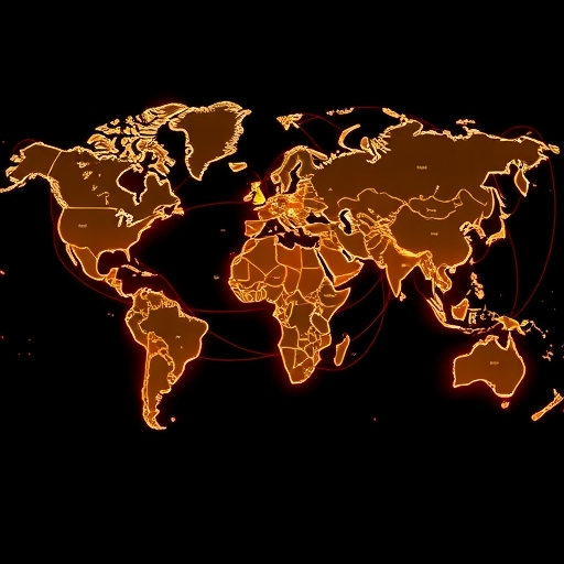 國泰CUBE卡趣旅行權益 世界地圖連接熱門目的地與信用卡符號詳細插圖