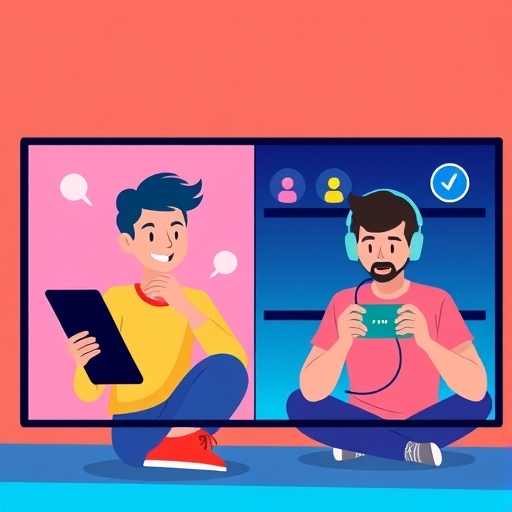 分屏插圖顯示穩定連線的愉快瀏覽與緩衝挫折的遊戲體驗，對比中嘉寬頻用戶情境