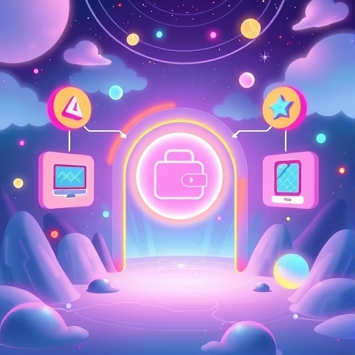無縫連接去中心化世界的錢包插圖，探索 DeFi 與 NFT