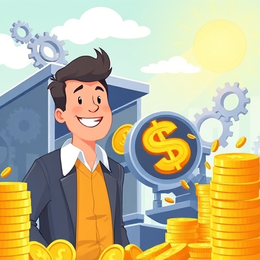 中小企業主透過設備租賃獲得資金的自信時刻，象徵中租企業貸款的效益