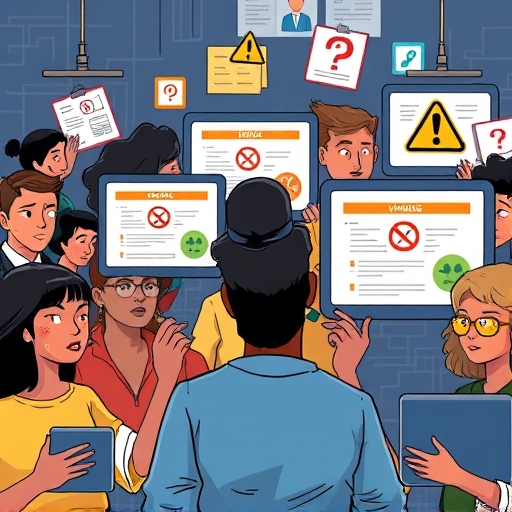 台灣讀者辨識網路兼職詐騙，多樣人群仔細檢查線上職缺，避開可疑圖示與警示標誌